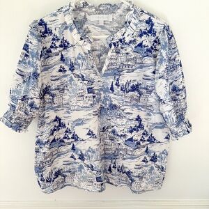 Cute Top with elastic puff sleeves